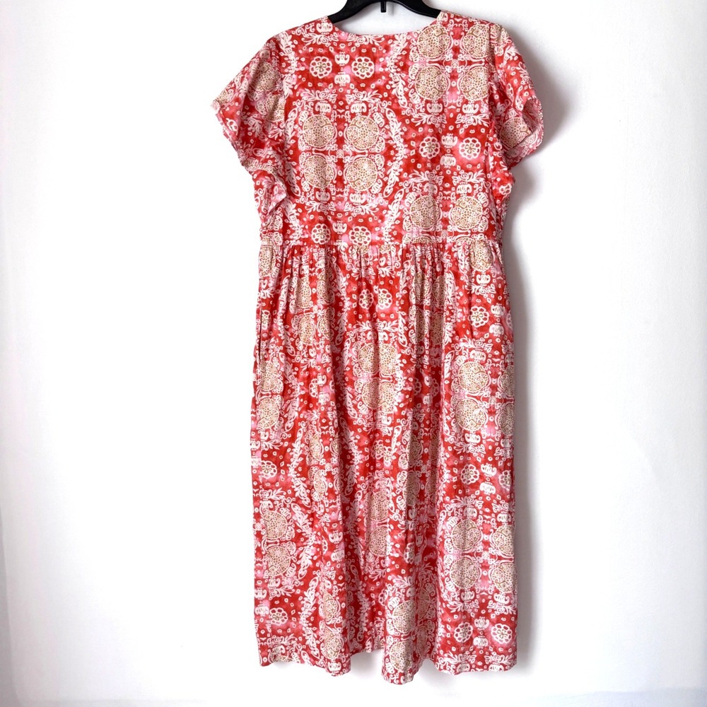 Maeve Anthropologie Women Flutter Sleeve Babydoll Midi Dress Size 1X - Picture 3 of 13